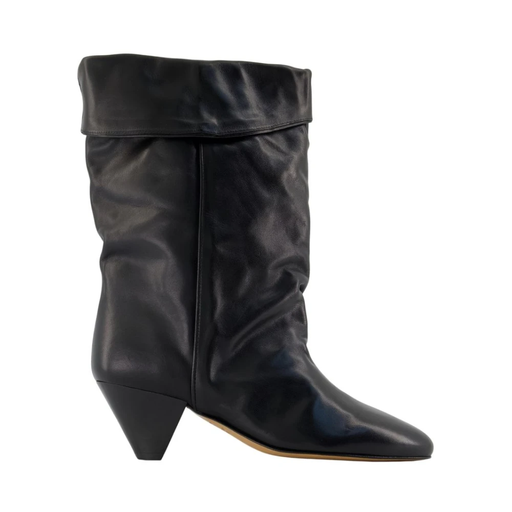 Isabel Marant Women's Black Heeled Boots, 4 Uk, Dalby Boots