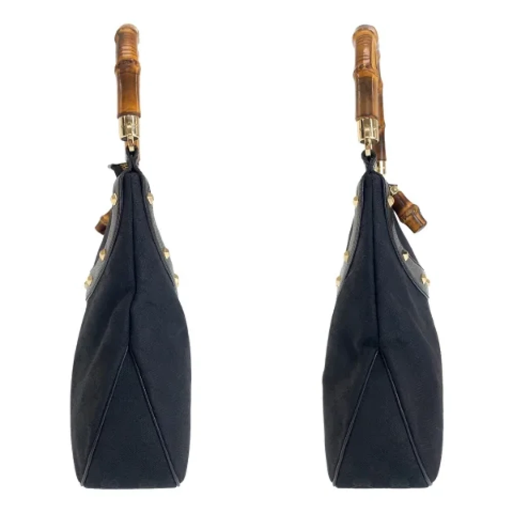 Gucci Vintage Pre-owned Canvas handbags Black Dames