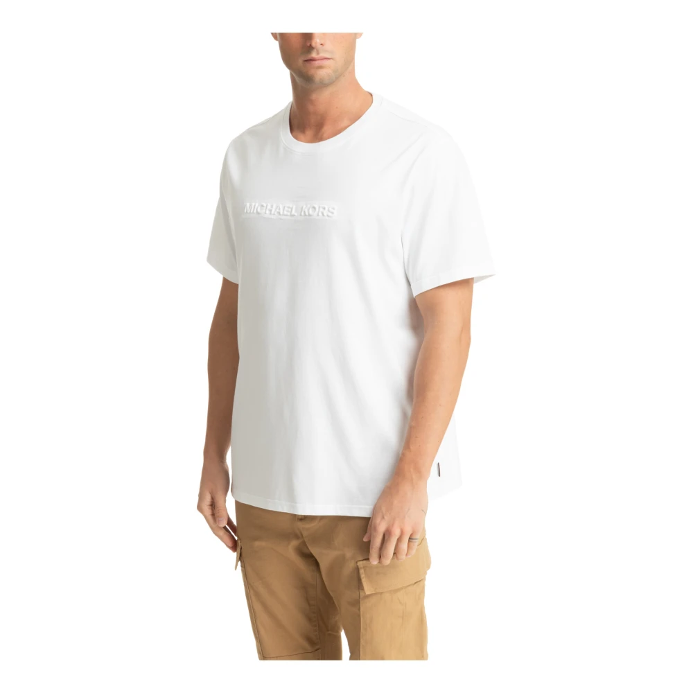 Michael Kors Effen Logo T-shirt White Heren