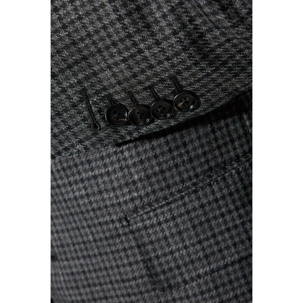 Tom Ford Houndstooth Blazer Gray Heren