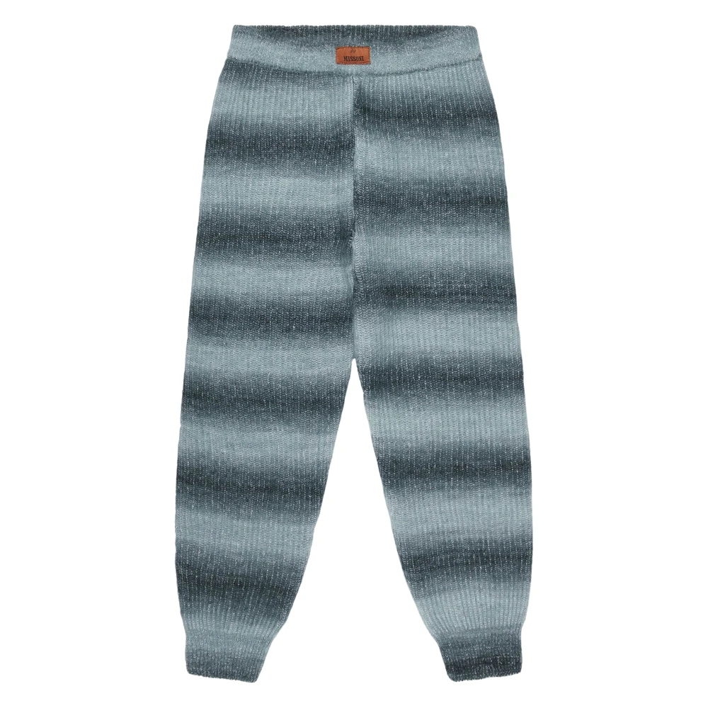 Missoni Kids Knitted Grey Trousers - Unisex - Sweatpants - Gray - 8 Y - Kids
