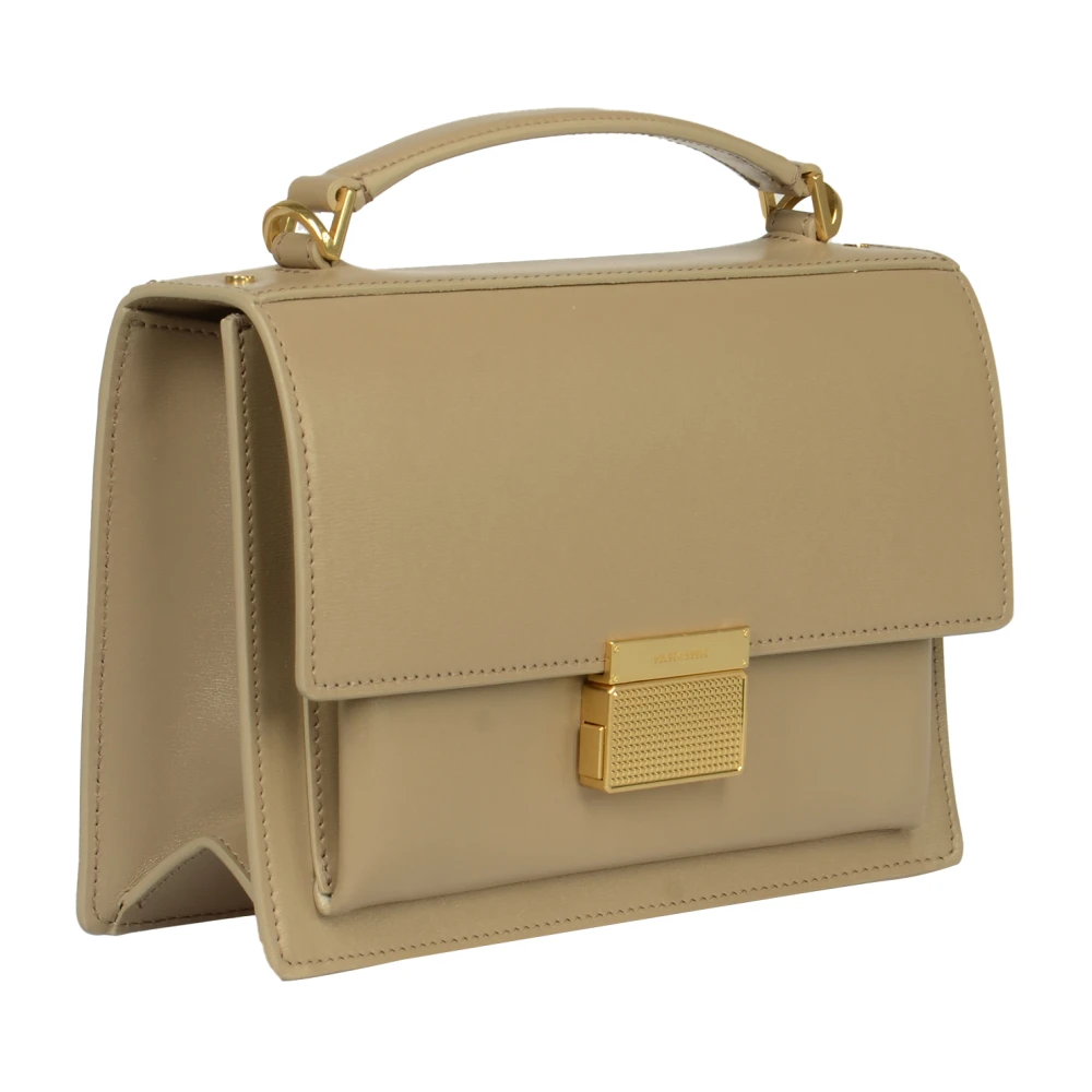 Golden Goose Palmellato leren tas met gouden details Brown Dames