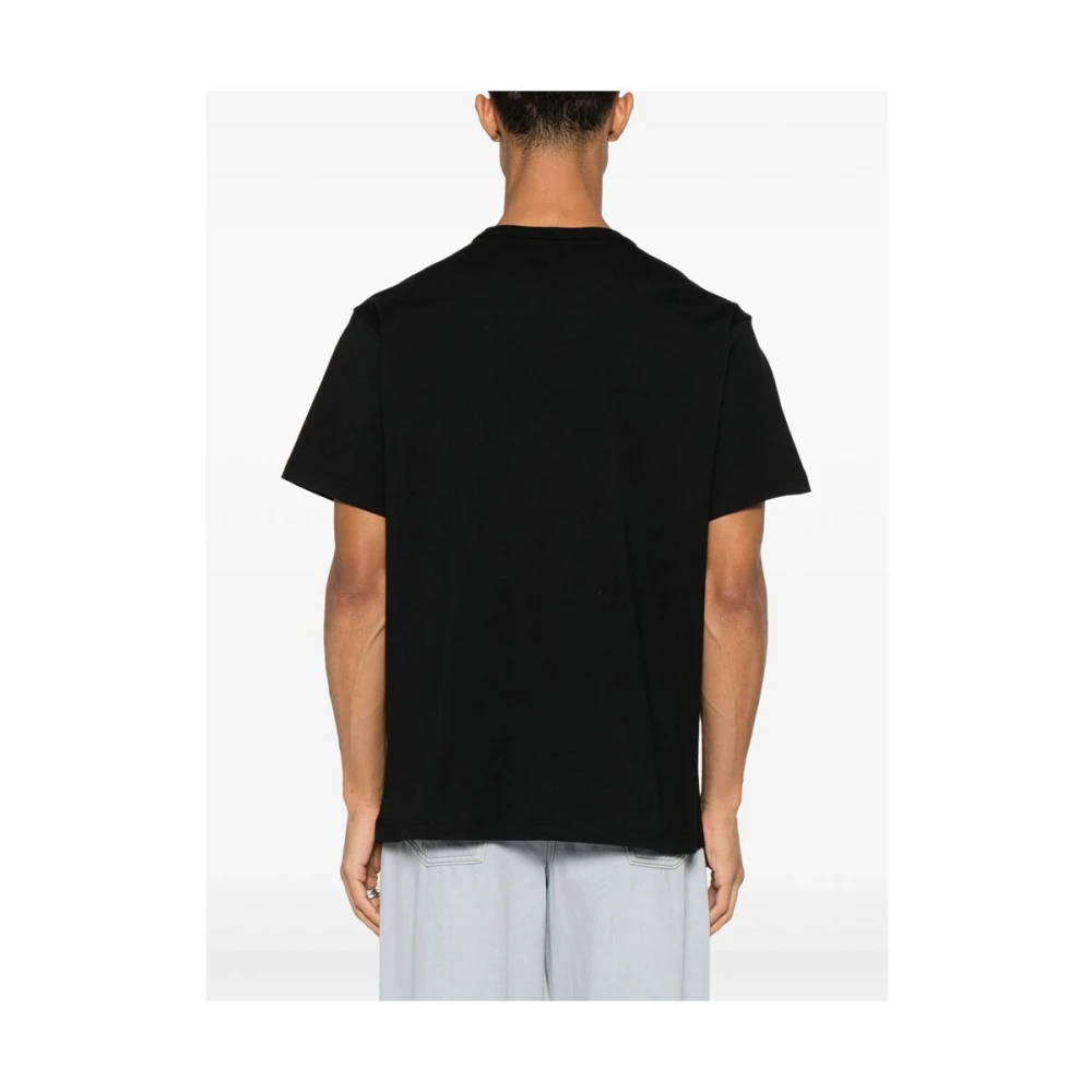 Versace Jeans Couture Zwart Crew Neck Korte Mouwen T-shirt Black Heren