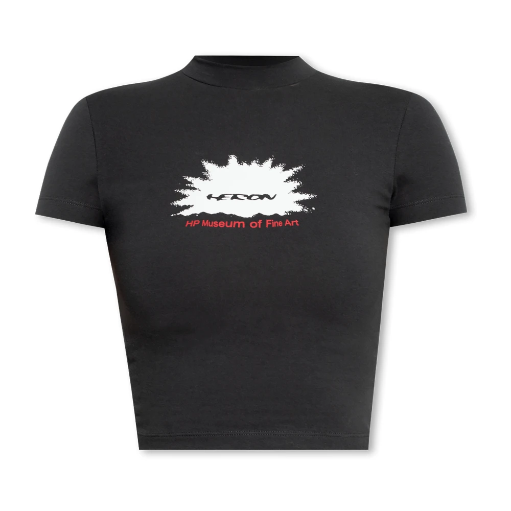 Heron Preston Bedrukt T-shirt Black Dames