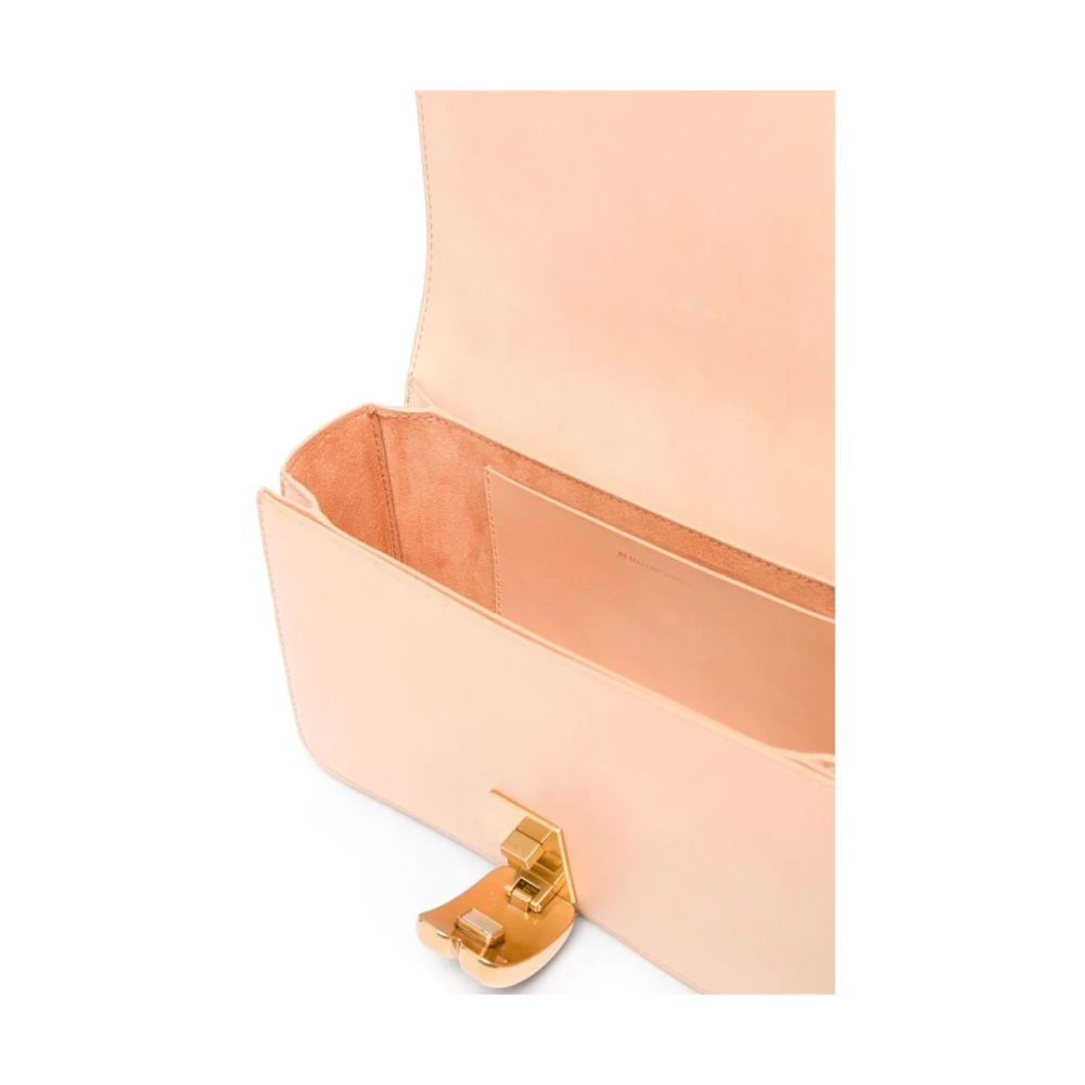By Malene Birger Beige leren schoudertas met sluiting By Herenne Birger Beige Dames