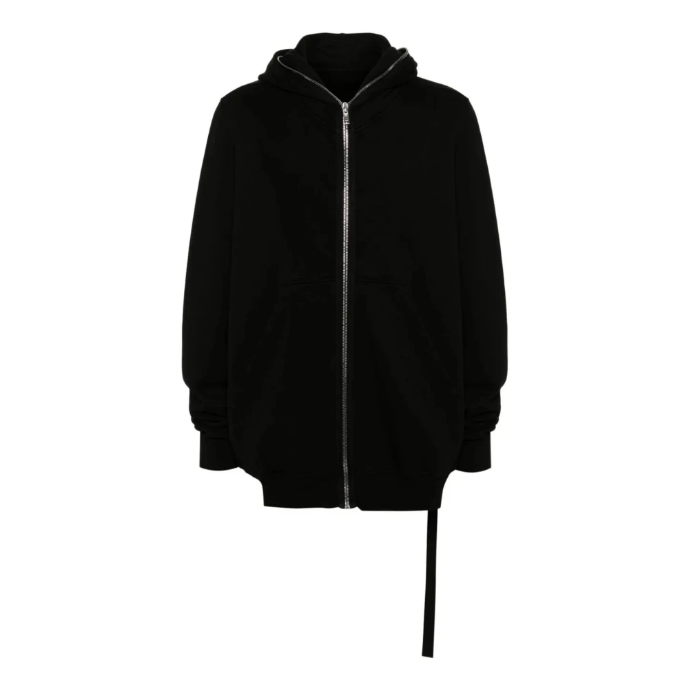 Rick Owens Zwarte Hoodie Sweater Jumbo Gimp Black Heren