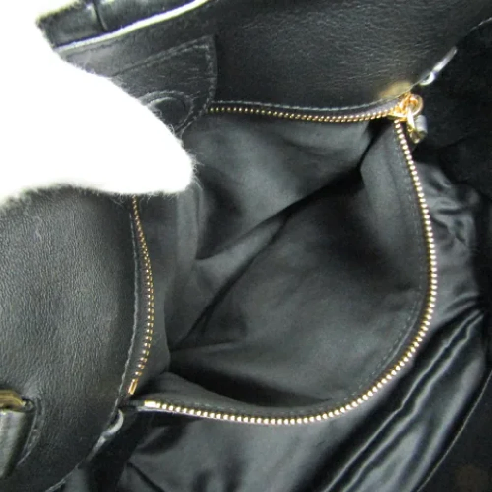 Miu Pre-owned Leather handbags Black Dames
