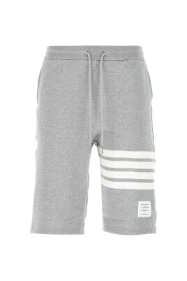 melange-grey-cotton-bermuda-shorts