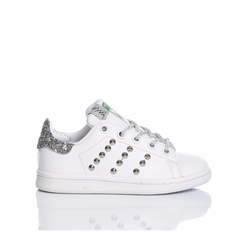 Håndlavet Sølv Hvide Sneakers