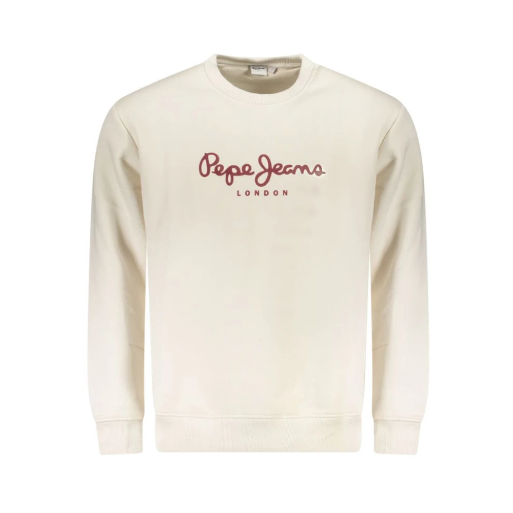 Pepe Jeans Men's White Cotton Jumper Macbeth Plain - Sweatshirts - Xs - Sweatshirts & Hoodies