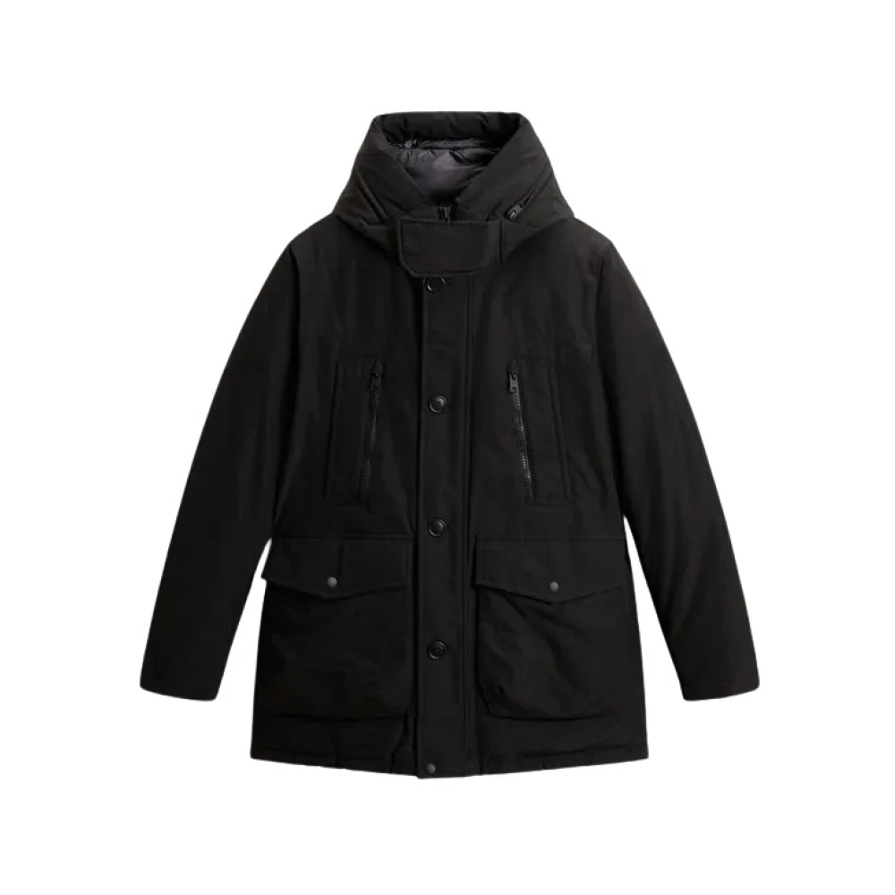 Woolrich Uomo Nero Per Cfwoou0866mbut0001 Parka Ramar Arctic (M), Casual, Cotone - Immagine 3