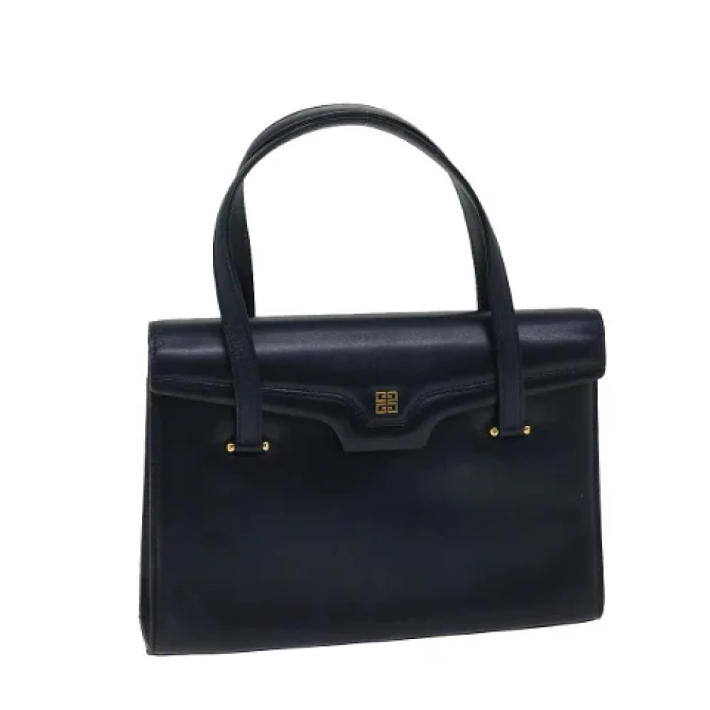 Givenchy Pre-owned Leather handbags Blue Dames