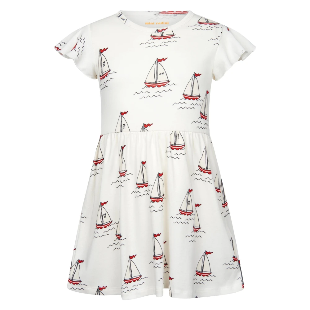Mini Rodini Girls White Chic Dress