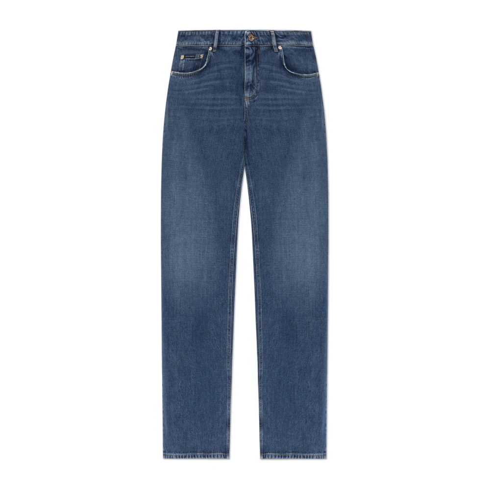 DOLCE & GABBANA | Blue cotton denim loose straight-leg jeans | female | 42 - Bild 5