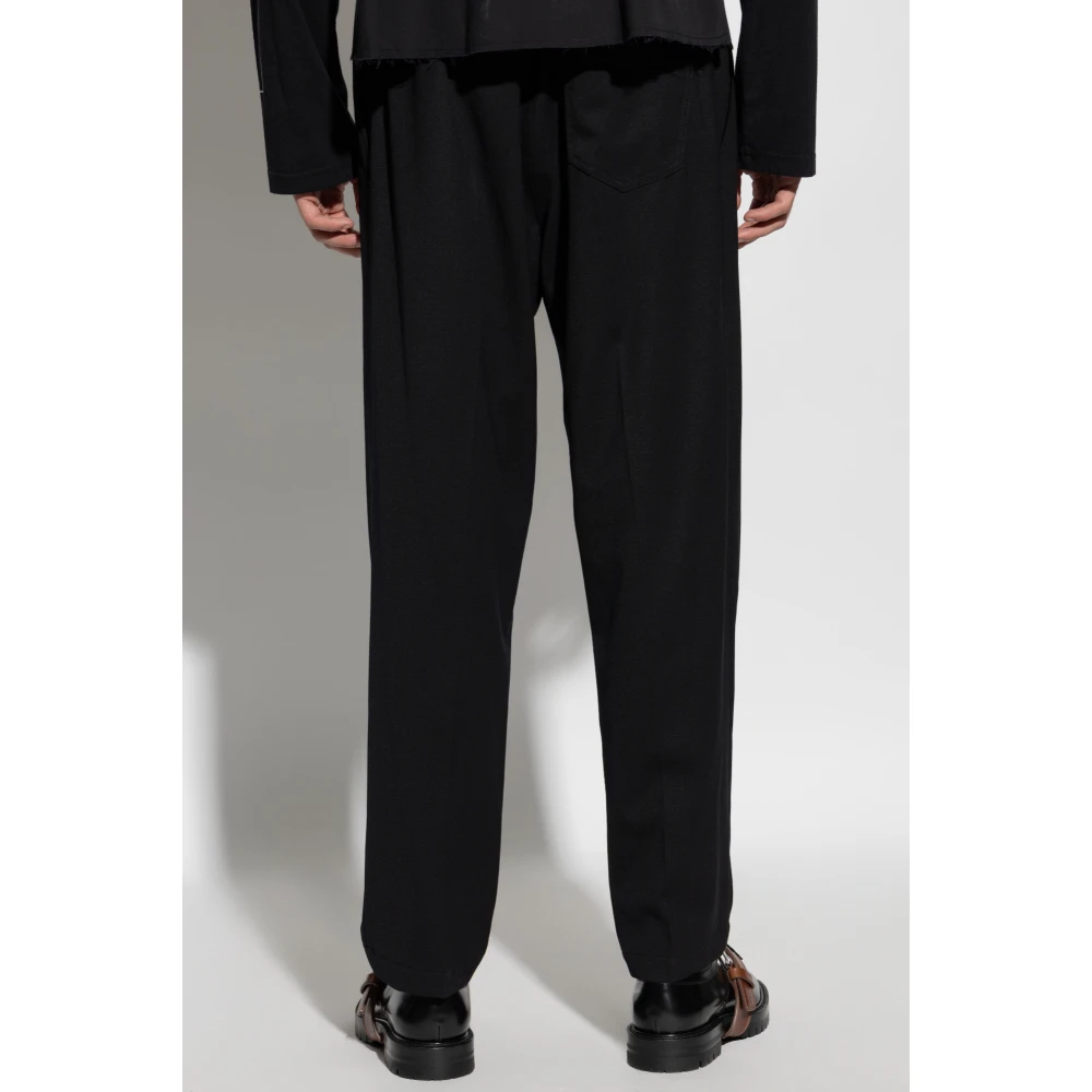 MM6 Maison Margiela Geplooide broek Black Heren