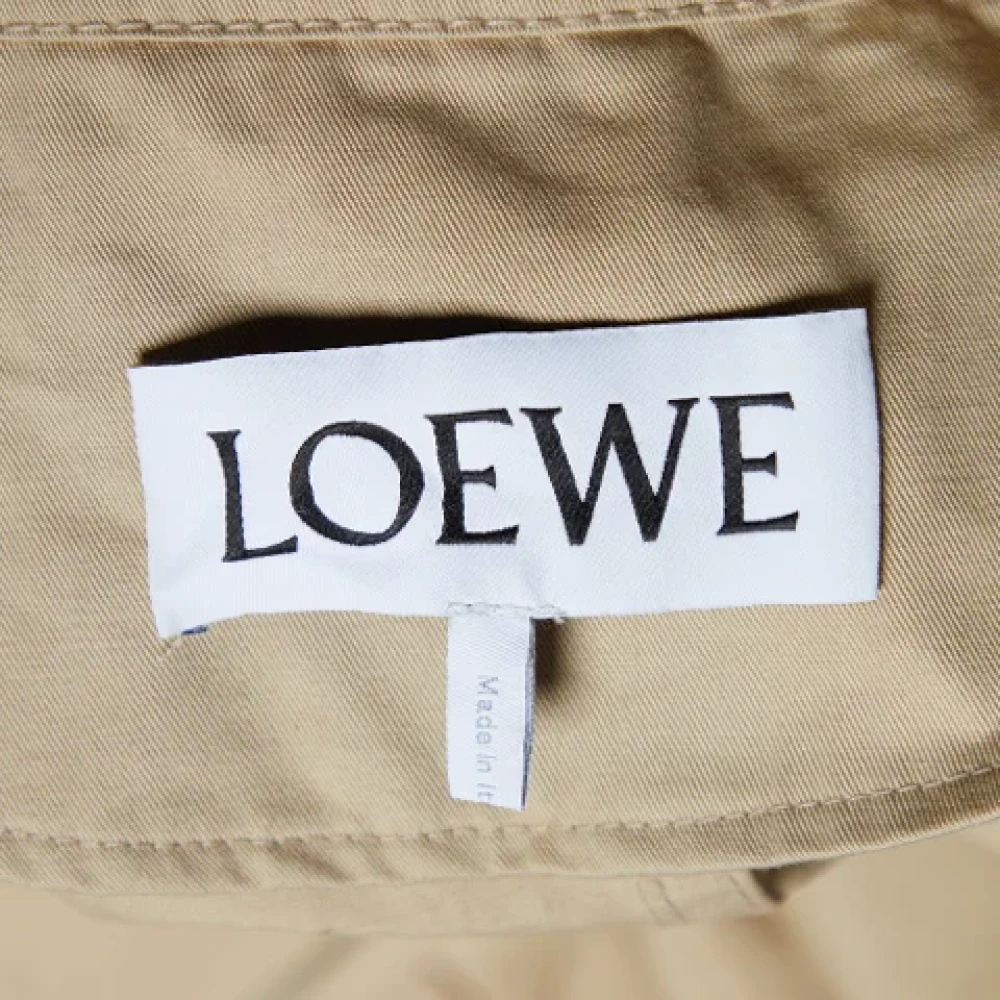 Loewe Pre-owned Cotton outerwear Beige Dames