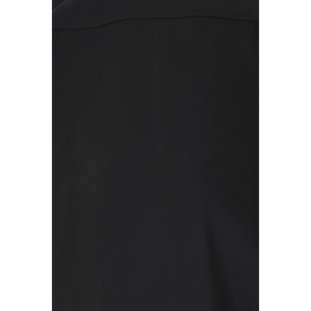 Dries Van Noten Blauwe Nylon Rits Shirt Boxy Fit Blue Heren