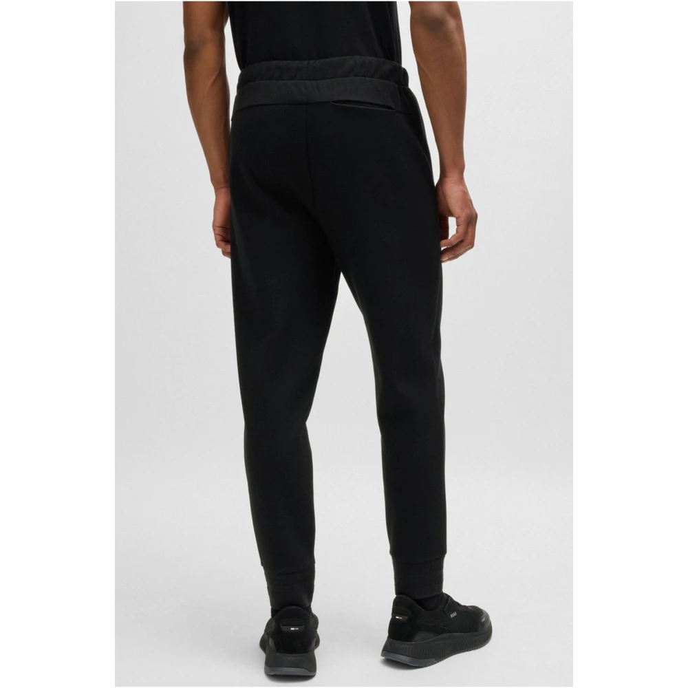 Hugo Boss Zwarte Joggingbroek Rechte pasvorm Black Heren