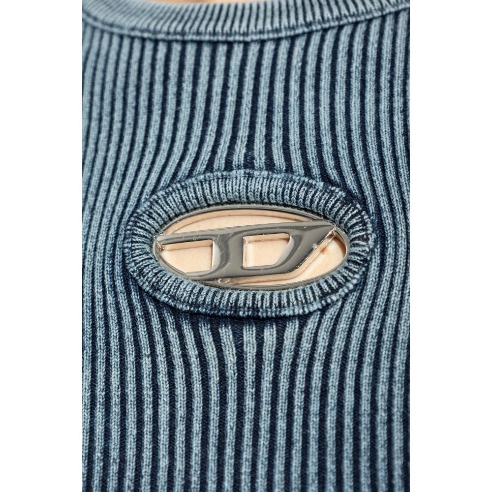 Diesel Gestreepte top `M-Anchor-A-Sl` Blue Dames