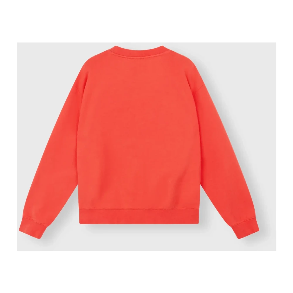 10Days Koraalrode Logo Sweater Red Dames