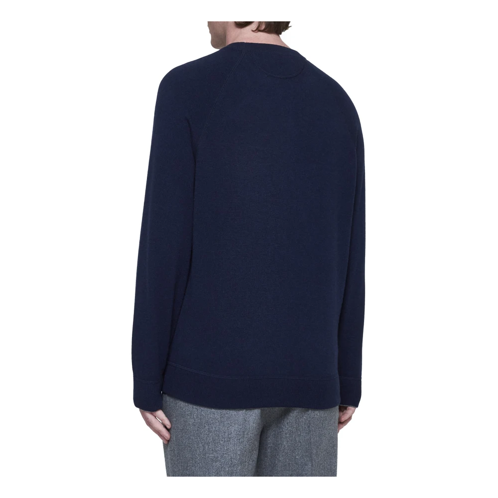 BRUNELLO CUCINELLI Blauwe Sweaters voor Mannen Blue Heren