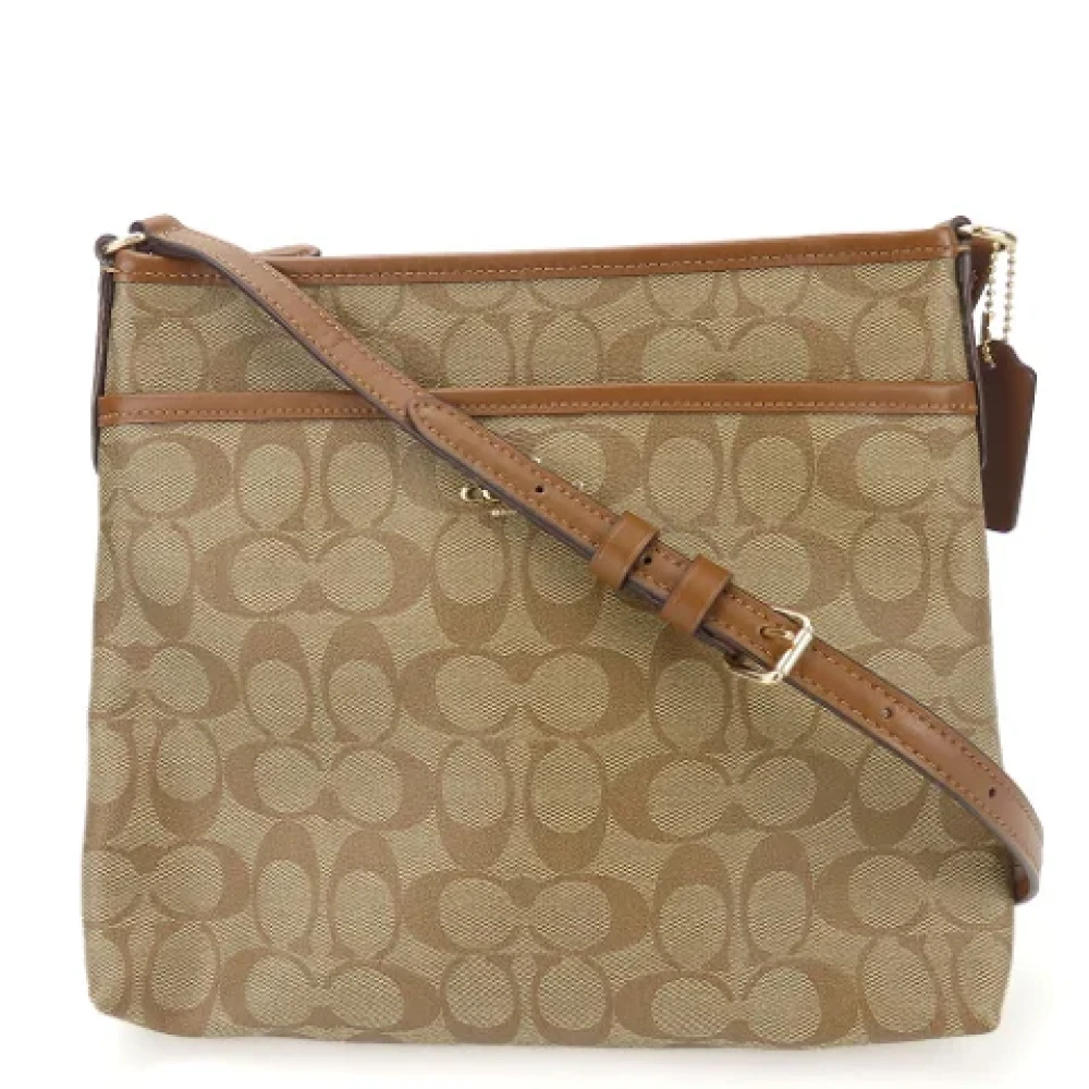 Coach Pre-owned Plastic shoulder-bags Brown Dames