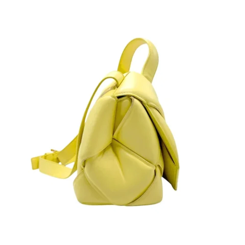 Bottega Veneta Vintage Pre-owned Leather handbags Yellow Dames