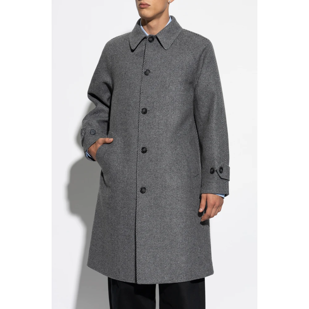 Officine Générale Jas met wollen afwerking Gray Heren