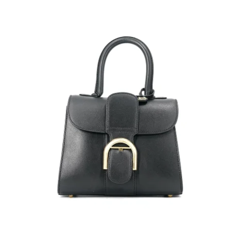 Delvaux Pre-owned Leather handbags Black Dames