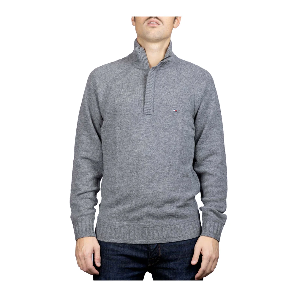 Tommy Hilfiger Wollen Trui Gray Heren Kledingwinkel