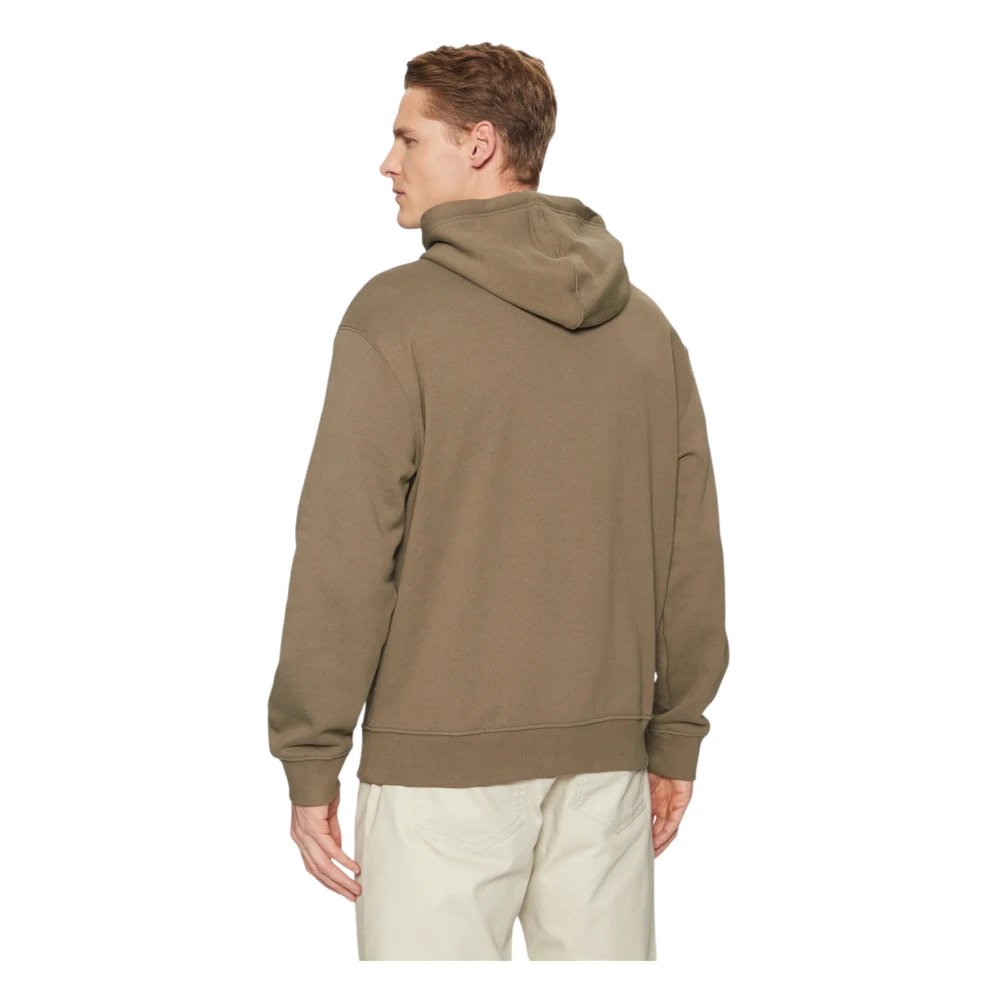 Guess Heren Hoodies Regular Fit Katoen Green Heren