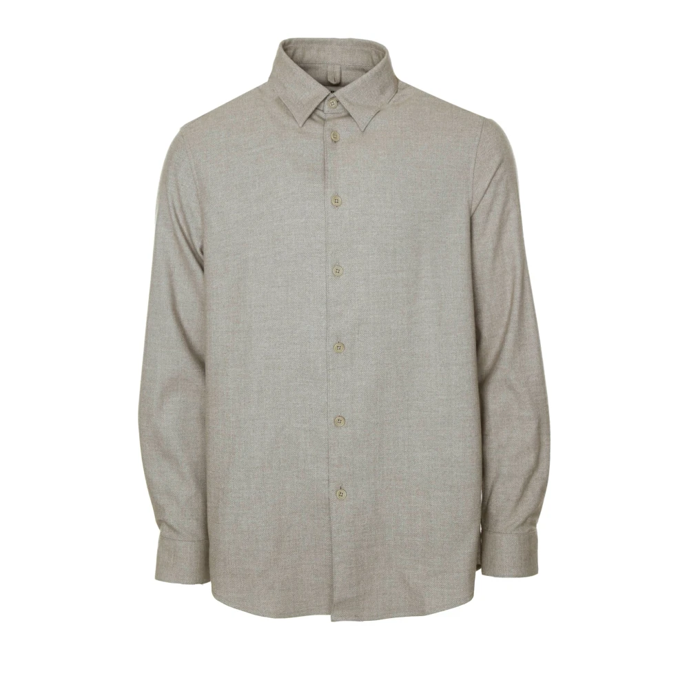 drykorn Kent Kraag Shirt in Melange Stijl Beige Heren
