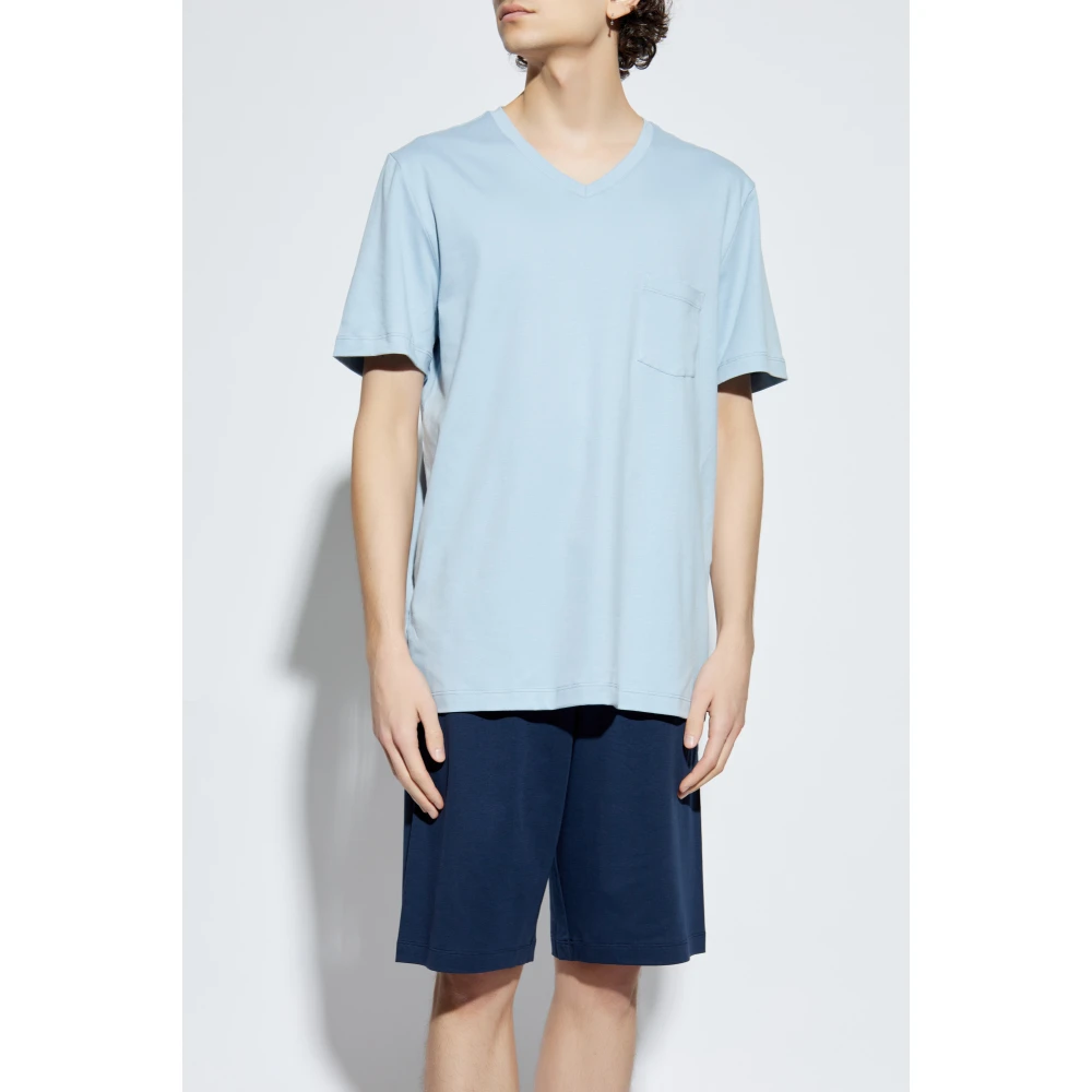 Hanro Pyjama's 'Night & Day' Blue Heren