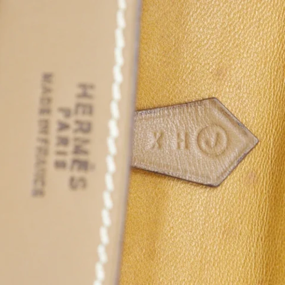 Hermès Vintage Pre-owned Fabric shoulder-bags Beige Dames