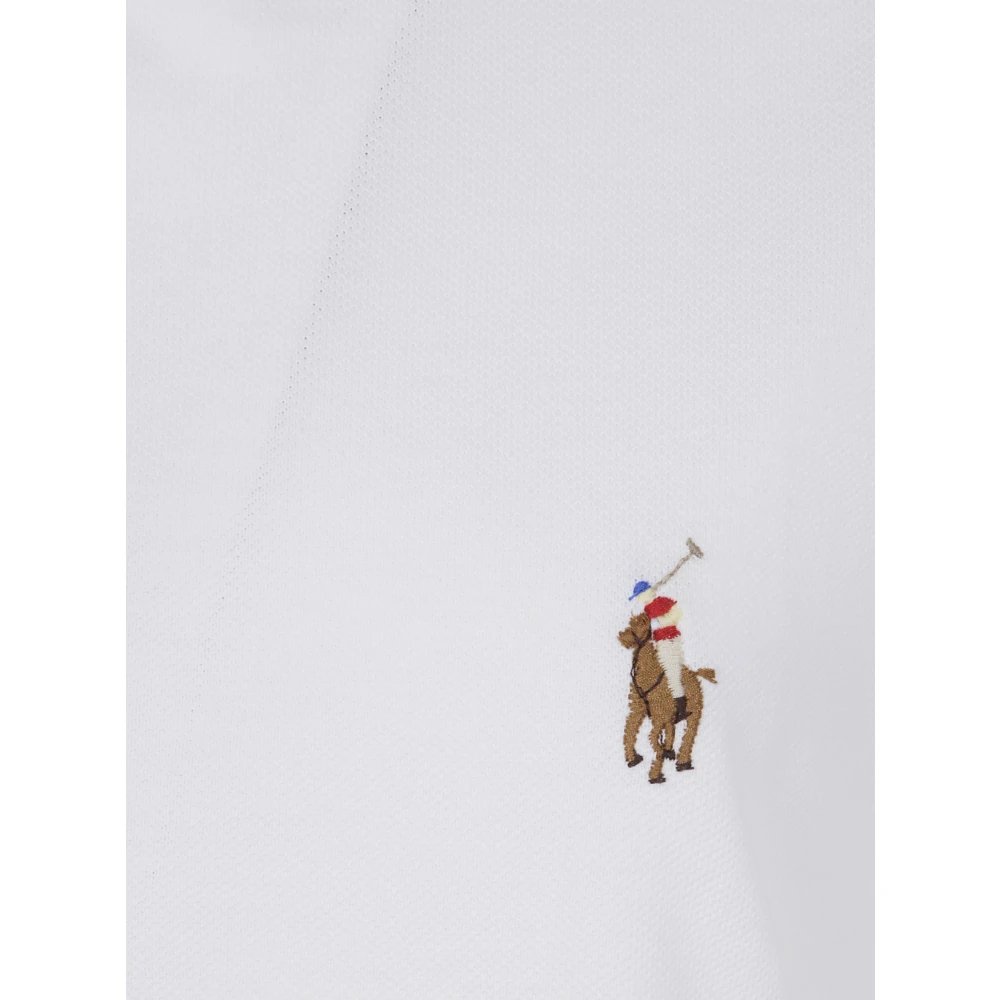 Polo Ralph Lauren Lange mouw sportshirt White Heren