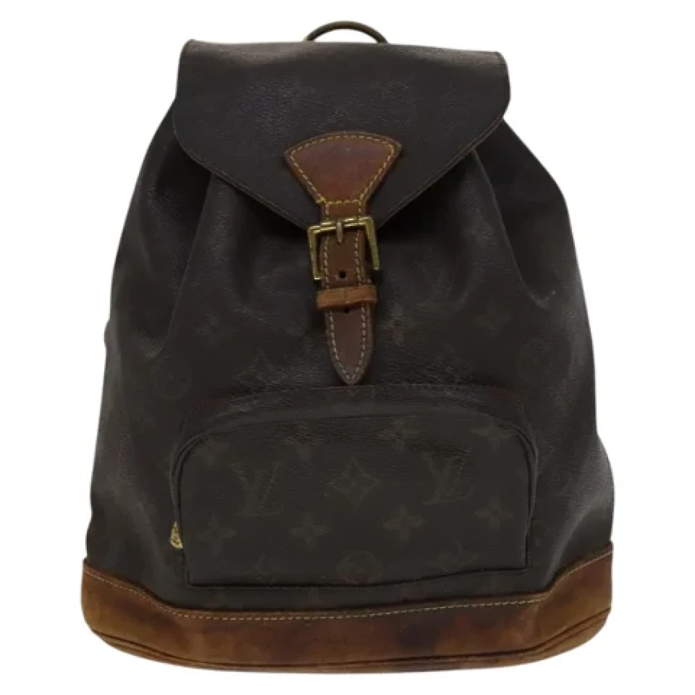 Louis Vuitton Vintage Pre-owned Canvas backpacks Brown Dames