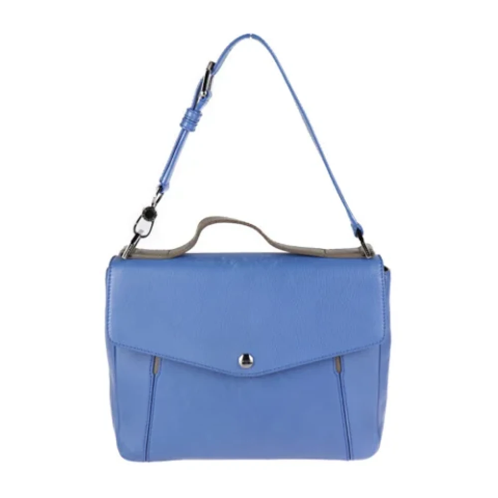 Bvlgari Vintage Pre-owned Leather handbags Blue Dames
