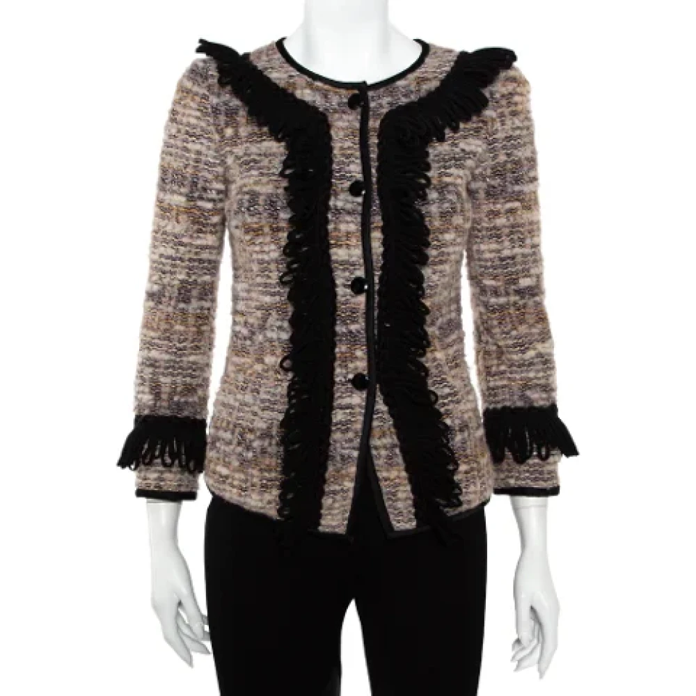 Armani Pre-owned Wool outerwear Multicolor Dames