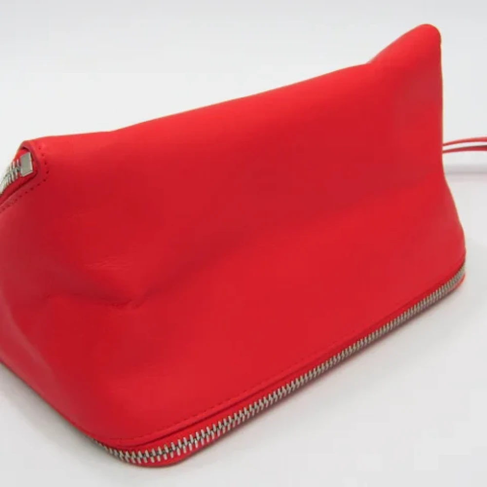 Bottega Veneta Vintage Pre-owned Leather clutches Red Dames