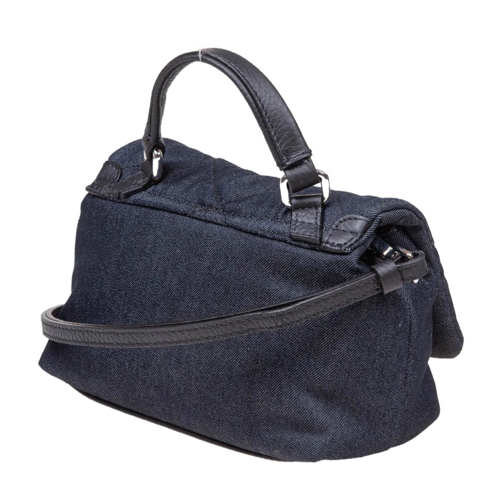 Zanellato Blauwe Denim Postman Tas Blue Dames