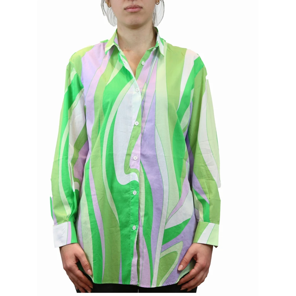MC2 Saint Barth Katoenen Overhemd Green Dames