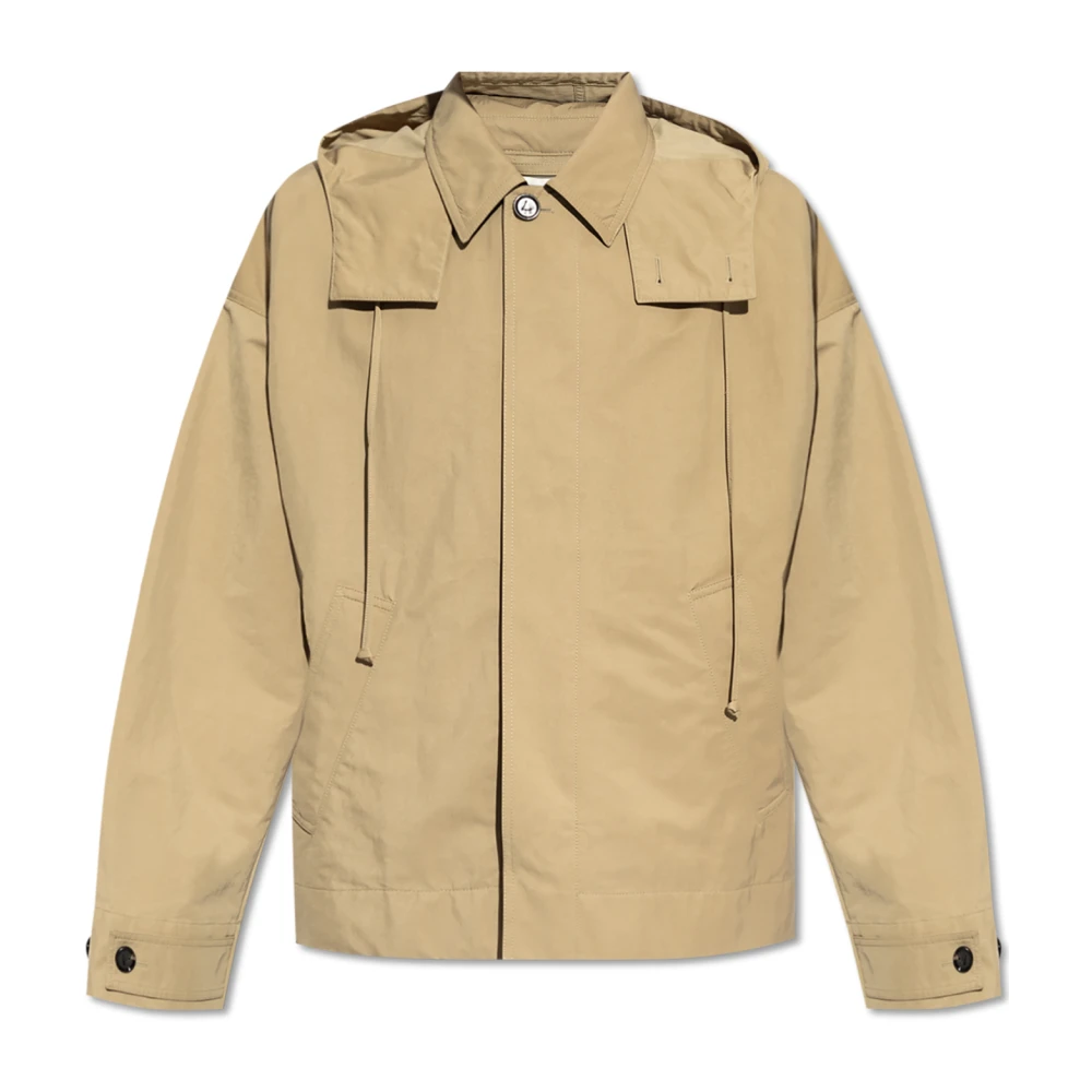 Bottega Veneta Jas met afneembare capuchon Beige Heren