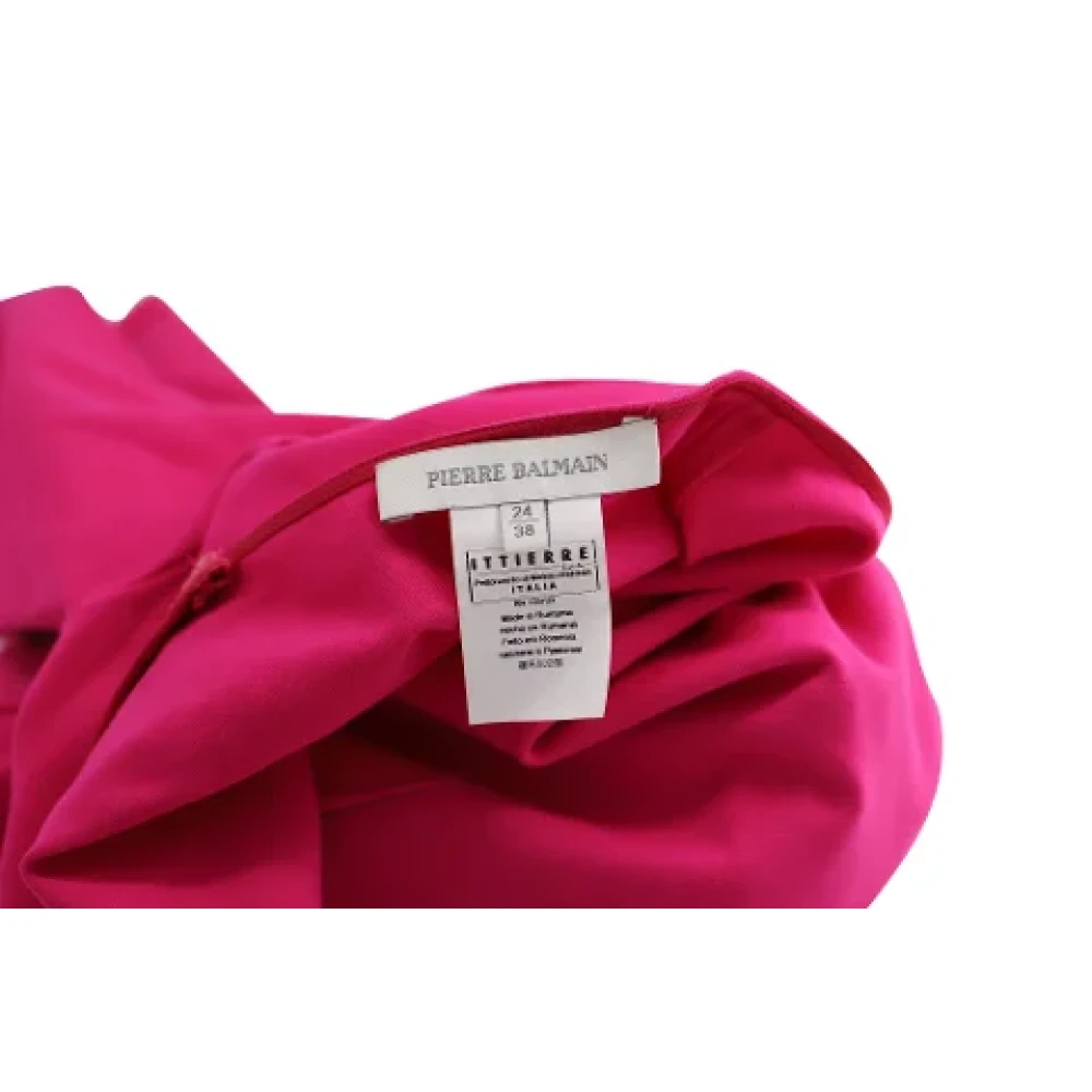 Balmain Pre-owned Fabric dresses Pink Dames