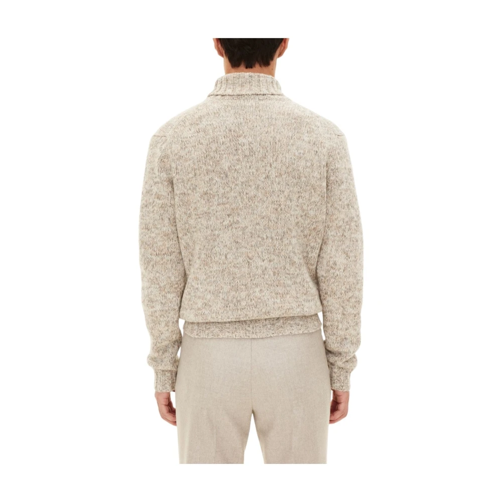 Oscar Jacobson Beige Rollneck Sweater Mika Beige Heren