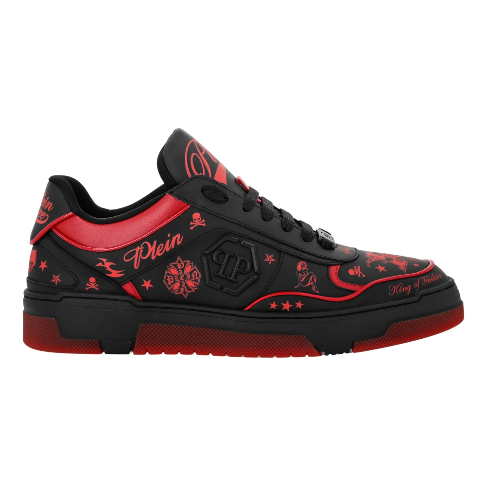 Philipp Plein Rebel Studs Lo-Top Sneakers unisex Schoenen Zwart