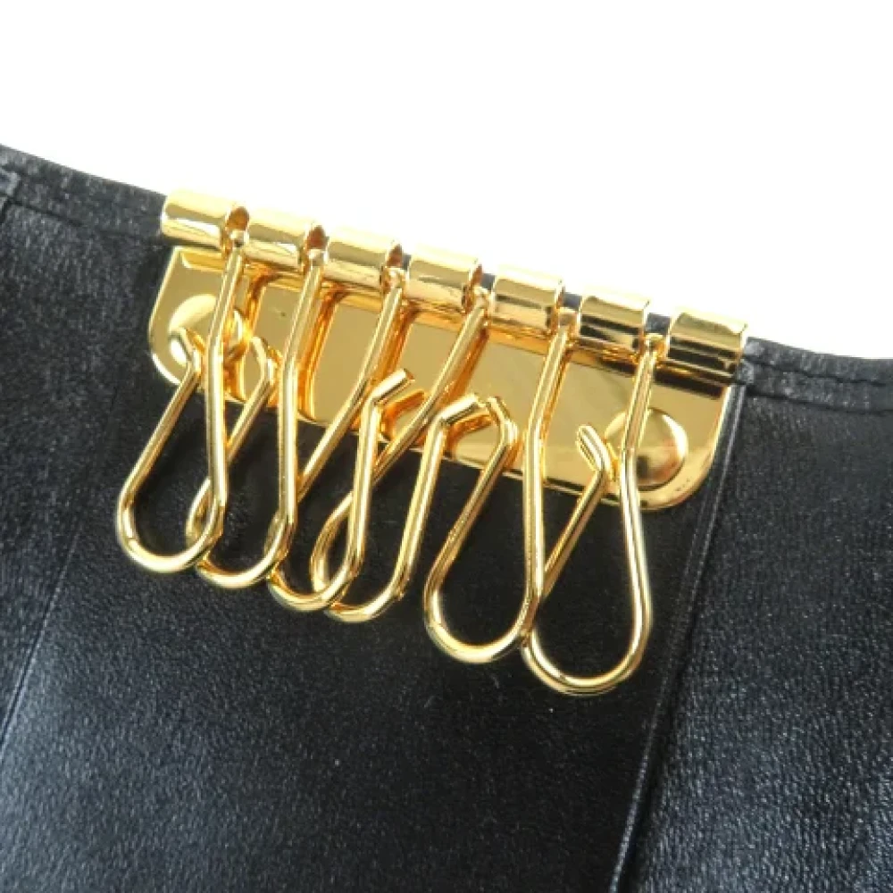 Cartier Vintage Pre-owned Leather key-holders Black Heren