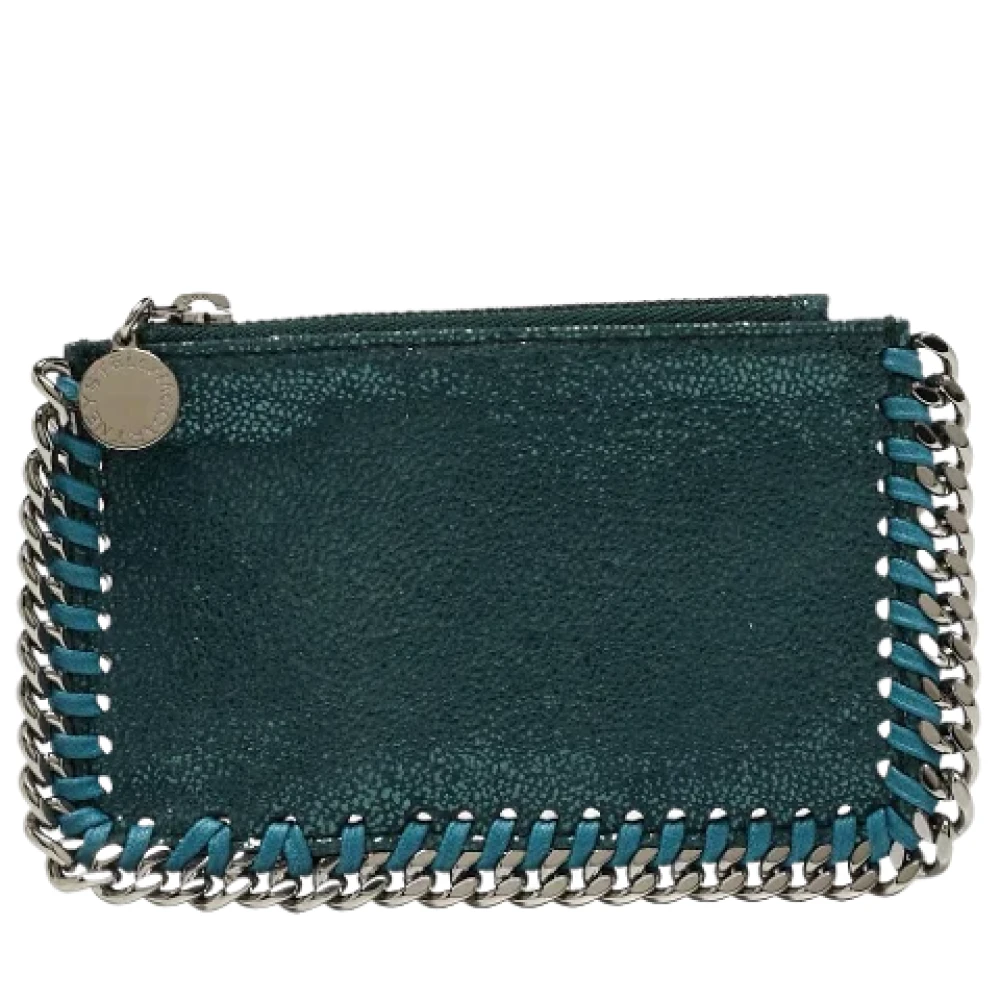 Stella McCartney Pre-owned Leather wallets Green Dames