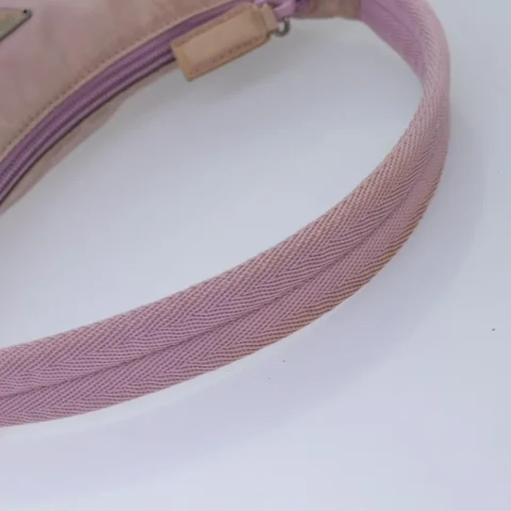 Prada Vintage Pre-owned Nylon handbags Pink Dames