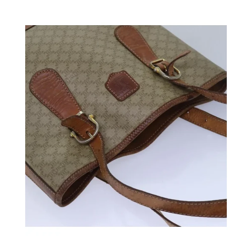 Celine Vintage Pre-owned Canvas celine-bags Beige Dames