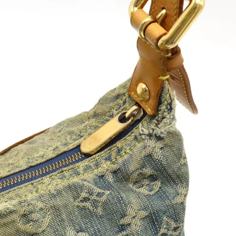 Louis Vuitton Vintage Pre-owned Denim crossbody-bags Blue Dames